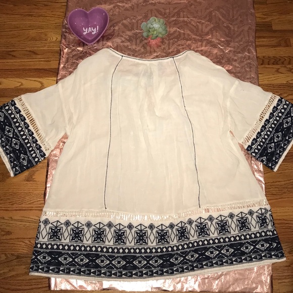 Sold Free People Embroidered Tunic Dress - Picture 3 of 7